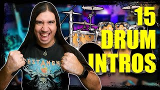 Top 15 METAL Drum Intros!