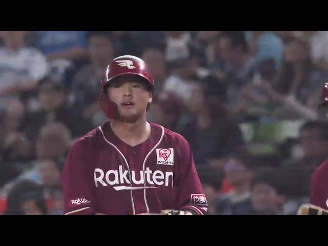 【4回表】10球目をライト前へ!! イーグルス・黒川史陽 スタメン起用に応える勝ち越しタイムリー!!  2024年8月4日 埼玉西武ライオンズ 対 東北楽天ゴールデンイーグルス