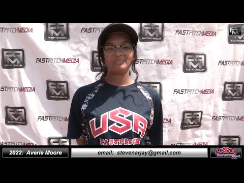 2022 Averie Moore 4.6 GPA Pitcher, Shortstop and Outfield Softball Skills Video - USA Fastpitch Gold