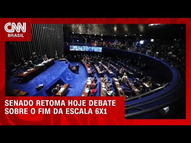 Senado retoma nesta terça (13) debate sobre o fim da escala 6x1 | LIVE CNN