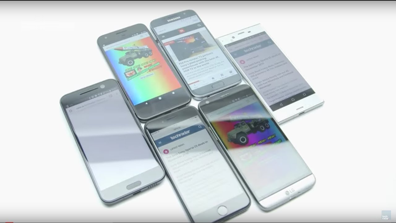 Smartphone battery test: iPhone 7 vs Google Pixel vs Samsung S7 vs HTC 10 vs Sony Xperia XZ vs LG G5 - YouTube