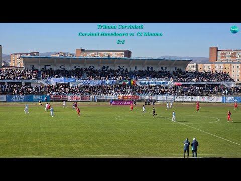 Liga 2: Corvinul Hunedoara vs CS Dinamo 2:2 ~ Tribuna Corvinistă 