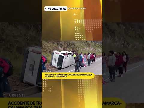 Accidente en carretera Bambamarca-Cajamarca