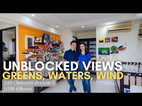 Greenery & Water View in this Rarely Available HDB 4NG | 339 Clementi Ave 5 #TheYappies (Home Tour)