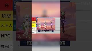 主观锐评原神前瞻优化，从夯到拉排名#游戏#手机游戏#原神#原神攻略