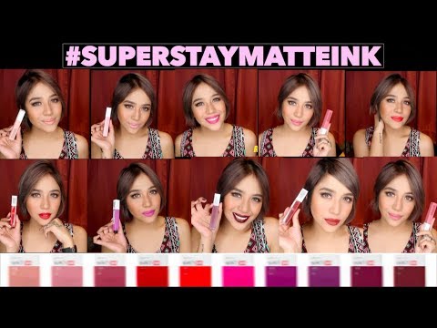 MAYBELLINE SUPERSTAY MATTE INK Lip Swatch&Review | Jessica Godinez