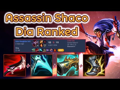 Duskblade Shaco Road to Master - D2 Ranked [League of Legends] Full Gameplay - Infernal Shaco