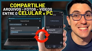 O MELHOR APLICATIVO para TRANSFERIR ARQUIVOS, FOTOS, VÍDEOS entre CELULAR E PC!
