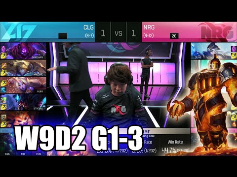 CLG vs NRG eSports | Game 3 S6 NA LCS Summer 2016 Week 9 Day 2 | CLG vs NRG G3 W9D2 1080p
