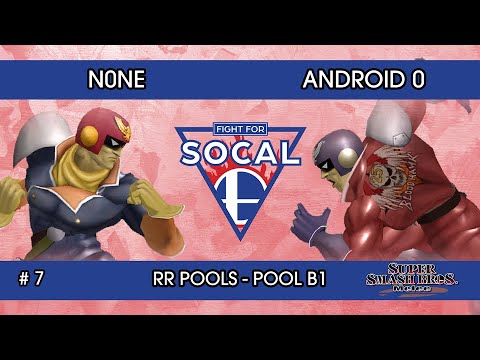 Fight For SoCal 7 - n0ne (Captain Falcon) VS Android 0 (Captain Falcon) - SSBM - RR Pools (B1)