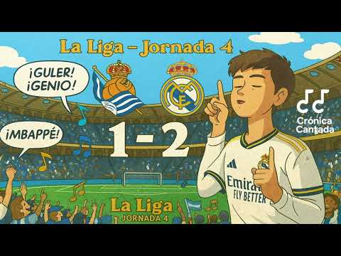 Crónica Cantada 🎶 | Real Sociedad 1-2 Real Madrid | LaLiga Jornada 4 | Mbappé y Güler lideran