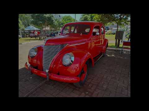 Exposição de veículos antigos na cidade de Roncador - Paraná,