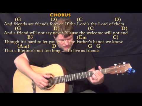 Friends Are Friends Forever - Fingerstyle Guitar Cover Lesson with Chords/Lyrics