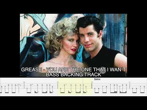 GREASE - You're the one that i want [BASSLESS BACKING TRACK + TAB]
