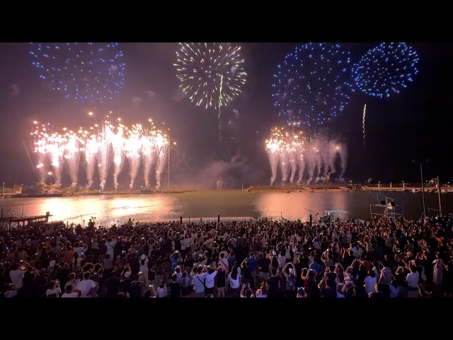 Fireworks show light up Chiayi night sky