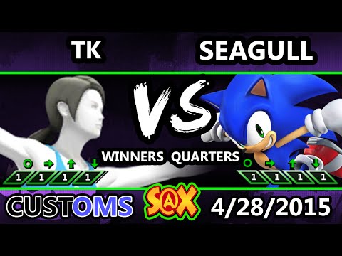 S@X Customs - VGBC | TKbreezy (Wii Fit) Vs. NS | Seagull (Sonic) - SSB4 WQ - Smash Wii U
