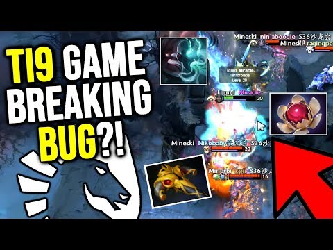 LIQUID vs MINESKI - TI9 GAME BREAKING BUG NO ONE NOTICED AT FIRST - WTF DOTA2 THE INTERNATIONAL 2019