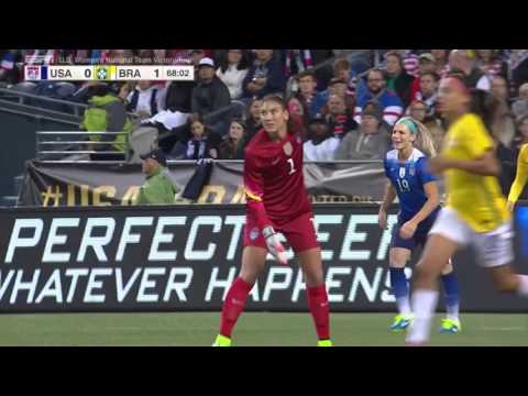 WNT vs Brazil Highlights   Goals best performance