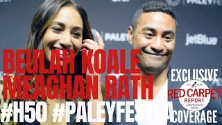 Beulah Koale & Meaghan Rath interviewed from CBS Hawaii Five-0 au PaleyFestLA 2019 