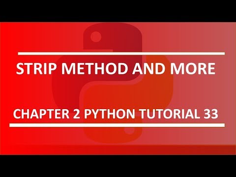 Solve problem with spaces using strip method Python tutorial 33