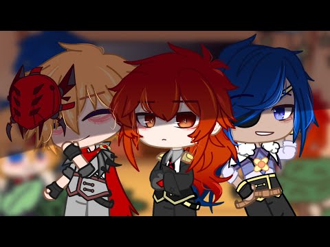 Childe, Kaeya, Diluc reacts to Diluc [KaeyaLuc//ChiLuc] English and Russian languages👍🤡