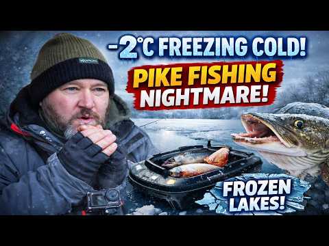 Ep60 | Winter Pike Fishing in Freezing Conditions | Frozen Lakes & Big Baits