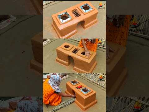 Mitti Ka Chulha || Mitti Ka Chulha Kaise Banaye || Chulha Banane Ka Easy Tarika ♨️ #mittikachulha