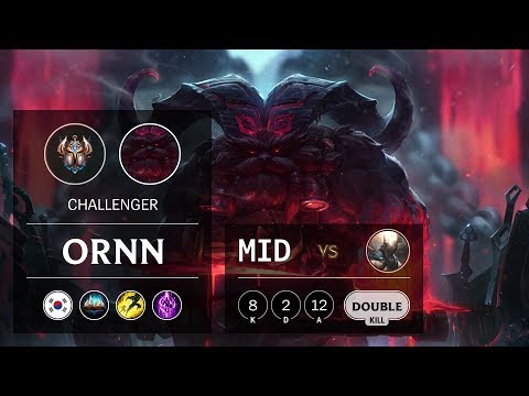 Ornn Mid vs Pantheon - KR Challenger Patch 9.24