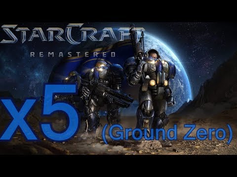 Starcraft Remastered - Brood War - Terran 5 - Emperor's Fall (Ground Zero) (No Commentary, No Music)