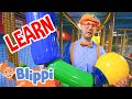 Blippi PLAYS And LEARNS Colors At The Indoor Playground Billy Beez Educational Videos For Kids