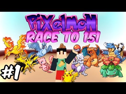 Minecraft Pixelmon 3.1: Race to 151 Original Pokemon: Episode 1 - Gotta Catch 'Em All
