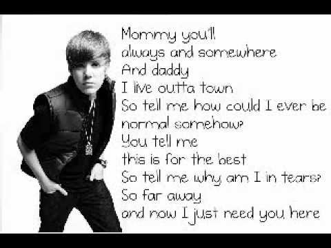 Down To Erath - Justin Bieber Acoustic Lyrics