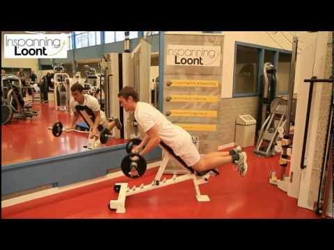 Prone incline curl barbell - InspanningLoont