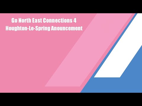 Go north east announcement: Connections 4 to Houghton-le-Spring.