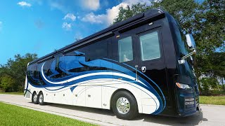Video Thumbnail for 2022 Foretravel Realm Presidential Luxury Villa Master Suite