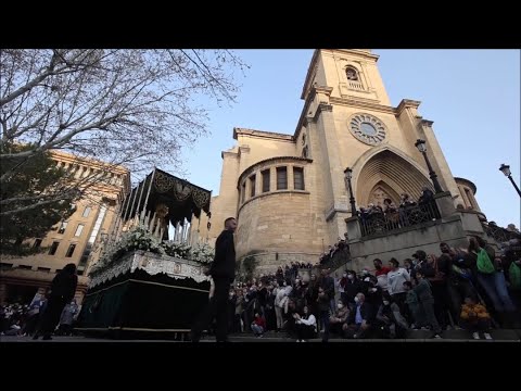 Cofradía de La Macarena en la Catedral el Viernes Santo Albacete 2022