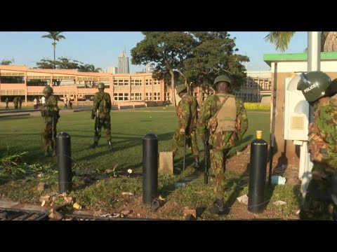 Video Thumbnail: View outside of Kenya parliament morning after deadly protests | AFP