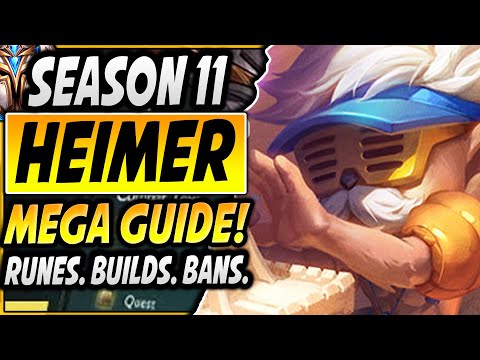 A Complete HEIMERDINGER Season 11 GUIDE | Runes. Builds. Bans. Matchups! - League of Legends Guide