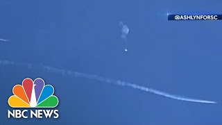 Chinese spy balloon shot down off coast of South Carolina