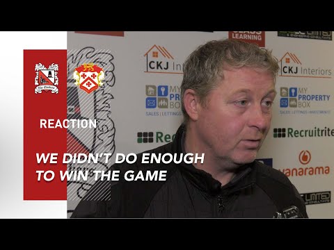 We Didn't Do Enough to Win the Game