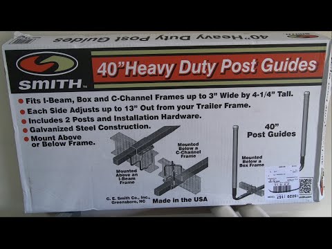 Installation of C.E. Smith Trailer Post Guides
