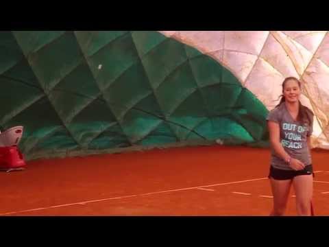 EMPIRE Tennis Academy: Darya Kasatkina and Artem Dubrivnyy in training (video by Brian Dally)
