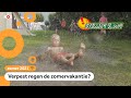 Regen zorgt voor flinke plassen op campings