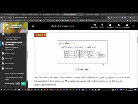Java Programming 1 - Chapter 3 - Intro Lecture on...