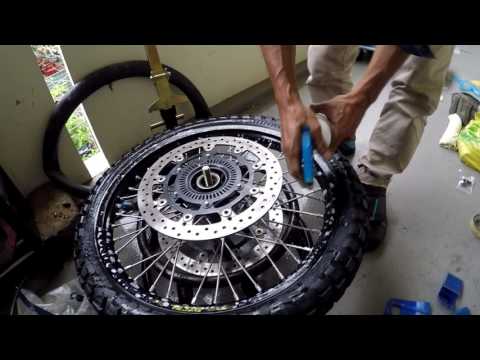 KTM1190 Adventure R - Excel Rim Install  - Tubeless Conversion