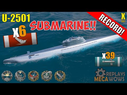 SUBMARINE U-2501 6 Kills & 227k Damage | World of Warships Gameplay