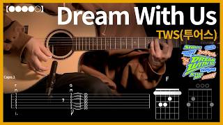 Download lagu 1273.TWS(투어스) - Dream With Us 기타커버【●●●●○】 | Guitar tutorial 【TAB譜】 mp3