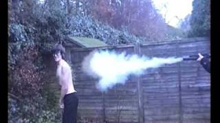 preview picture of video 'Matt shot by airsoft grenade'