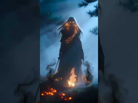 Flame-Cloaked Warrior: Forest Hunt
