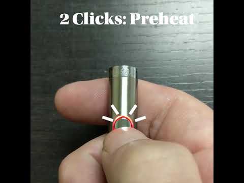 How to use Preheating&adjustable voltage CBD concentrates oil vaping Battery